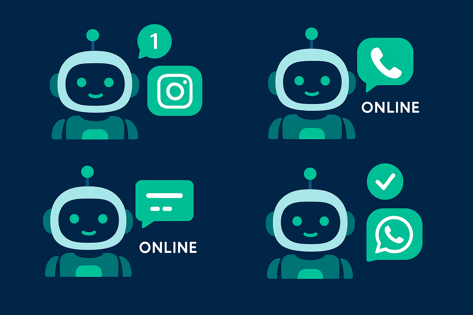 AI agents dashboard showing 24/7 automated lead qualification and booking